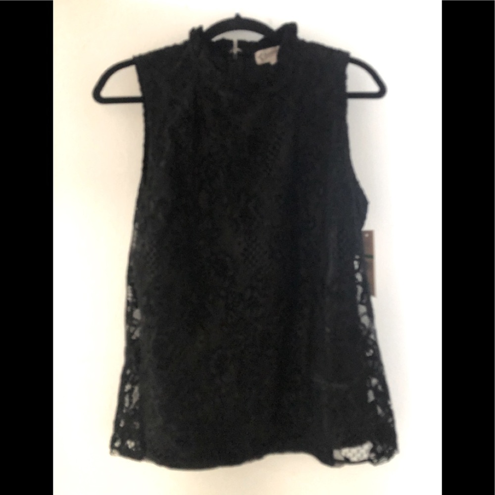 Nanette Lepore black lace top